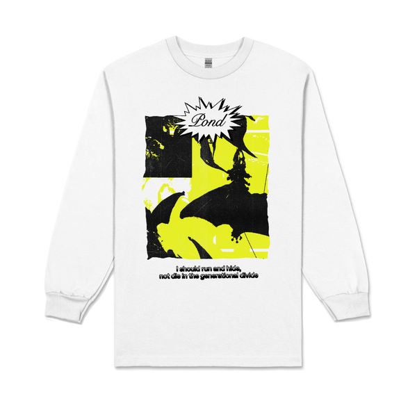 Pond / Generational Divide / White Long Sleeve – sound-merch.com.au