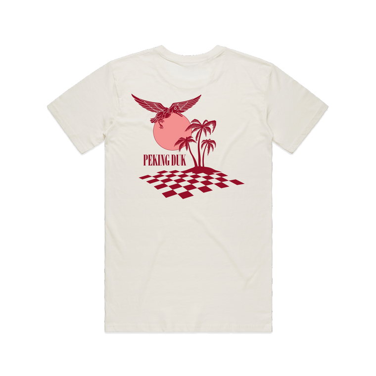 Flamin Hearts / Cream T-Shirt