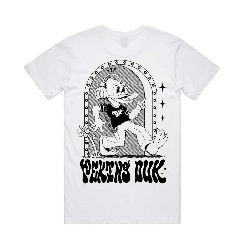 Peking Duk / Duck Print White T-Shirt