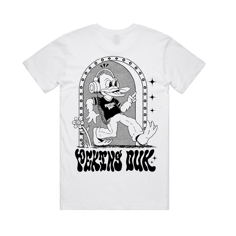 Peking Duk / Duck Print White T-Shirt