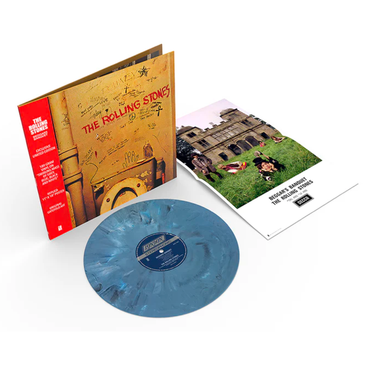 The Rolling Stones / Beggars Banquet LP Grey, Blue, Black & White Swirl Vinyl RSD 2023