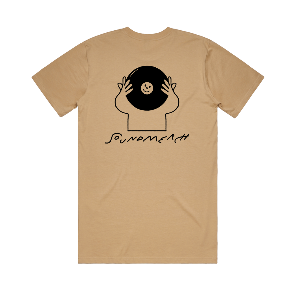 Record Head / Tan T-Shirt