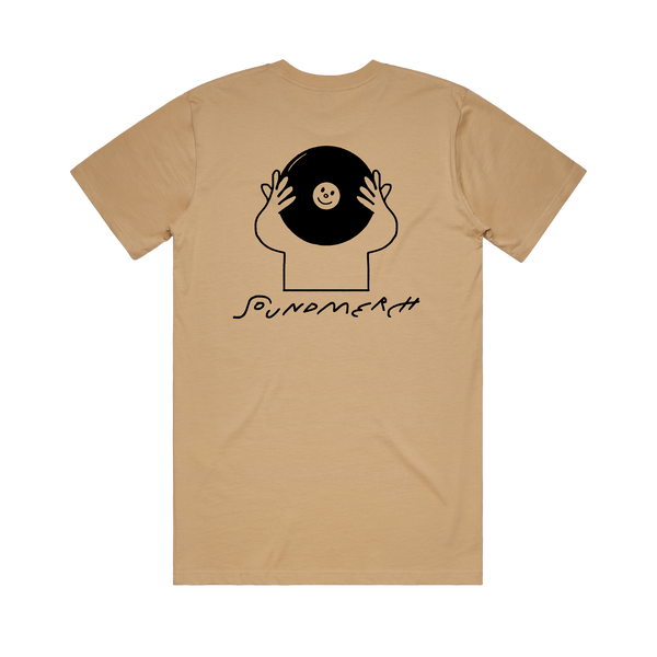Sound Merch / Record Head / Tan T-Shirt – sound-merch.com.au
