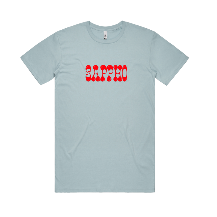 Sappho / Puff Logo / Blue T-Shirt
