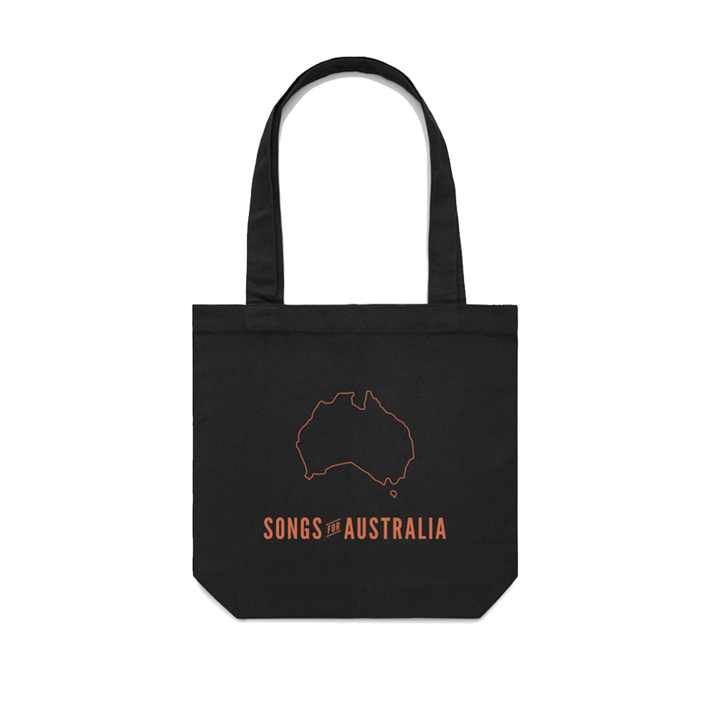 Songs for Australia / Black Tote Bag