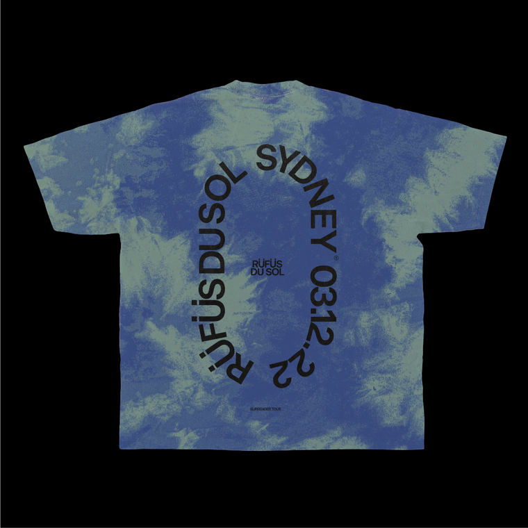 RÜFÜS  DU SOL / Sydney 3.12.22 Tie Dye T-Shirt