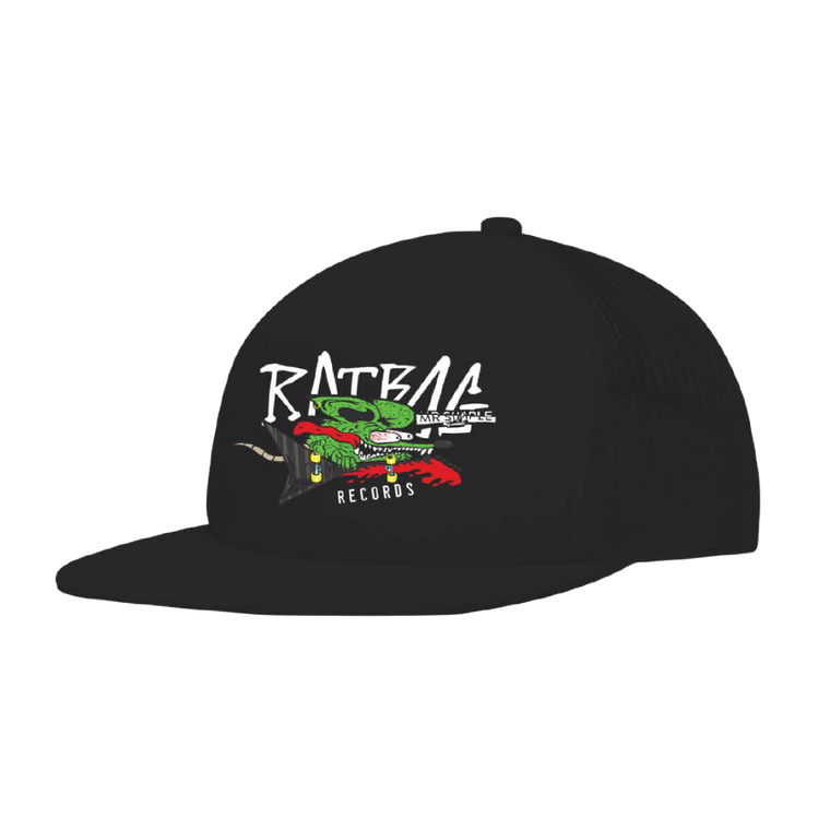 RATBAG X MR SIMPLE / Shred Rat Black Trucker Cap