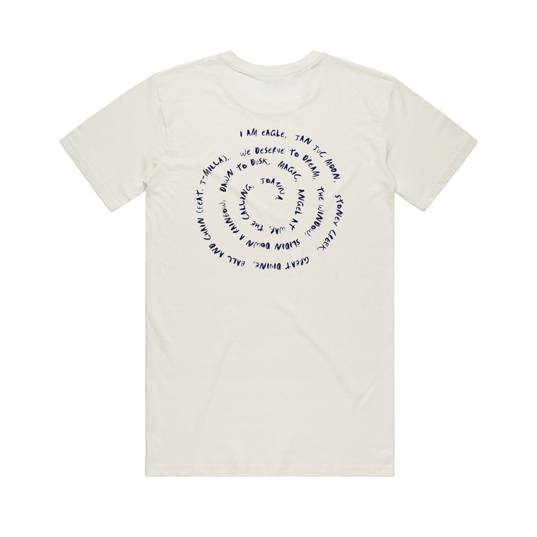 Jan Juc Moon / Natural Organic T-Shirt - Spiral design
