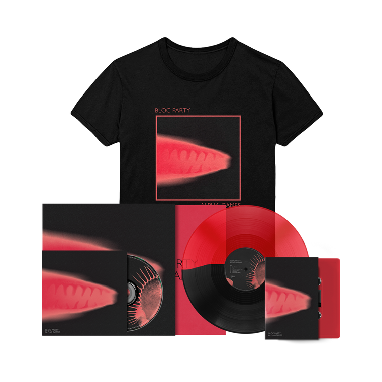 Bloc Party / Alpha Games - CD, Cassette, Vinyl & T-Shirt Bundle