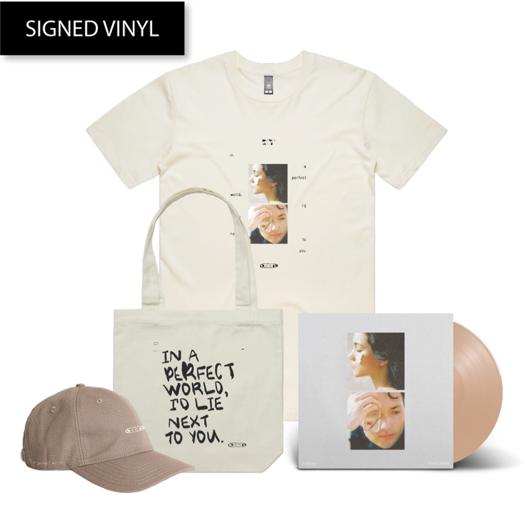 Lastlings / Perfect World Signed Vinyl, T-Shirt, Tote, & Cap Bundle