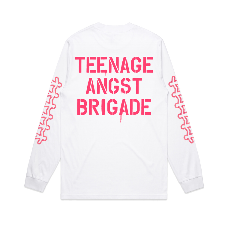 Teenage Angst Brigade / White Long Sleeve