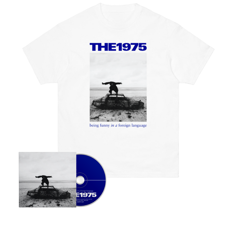 The 1975 / Being Funny in a Foreign Language CD & T-Shirt Bundle