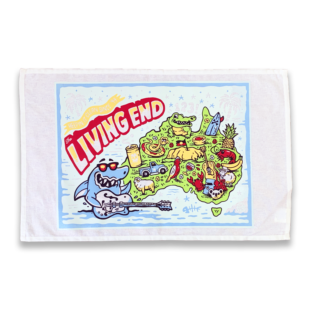 The Living End 'Keeping it Clean since 94'  / Tea Towel