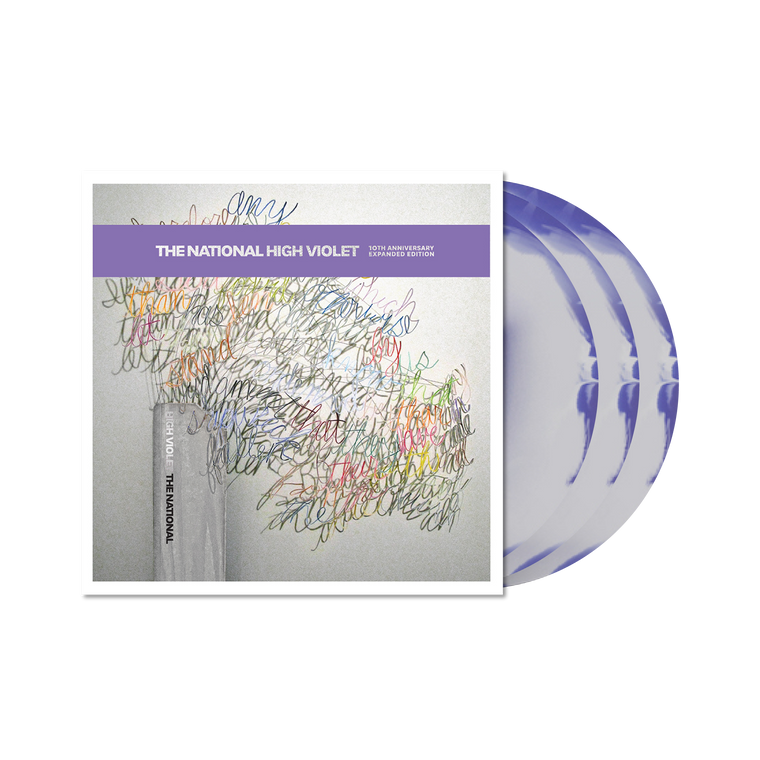 The National / High Violet 3xLP Vinyl (10th Anniversary Expanded Edition Marble White/Violet Vinyl)