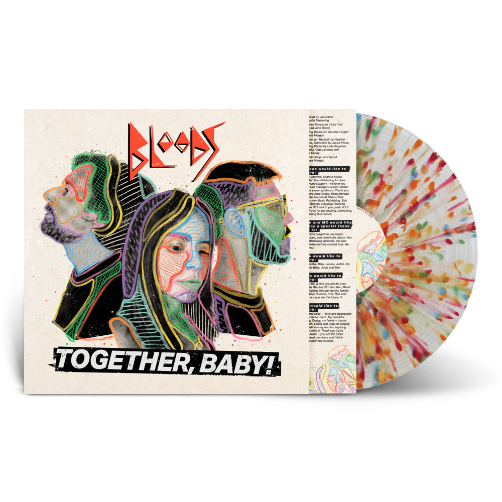 Bloods / Together, Baby! clear rainbow splatter LP Vinyl