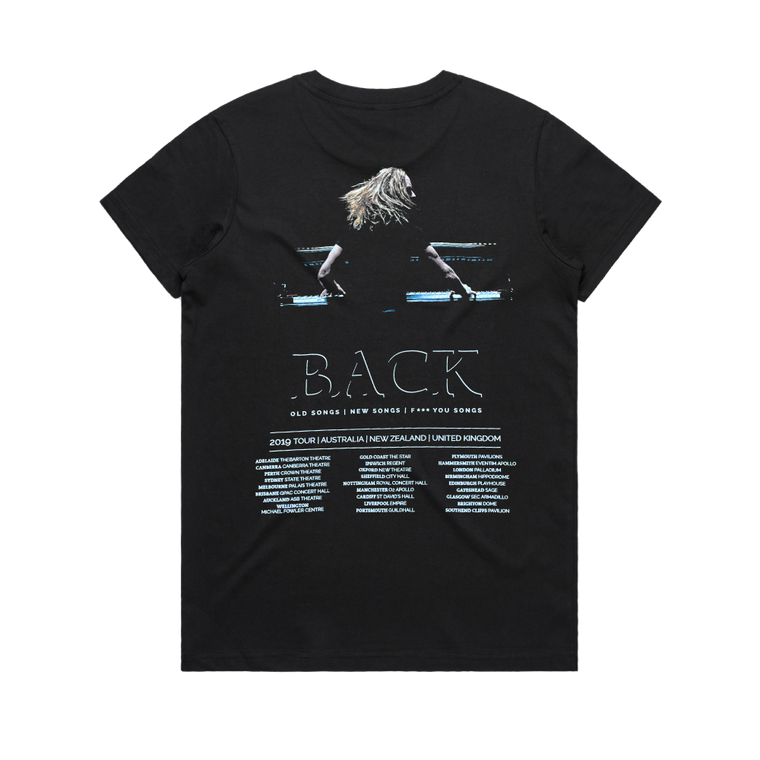 Tim Minchin / Back 2019 Tour / Womens Black T-Shirt
