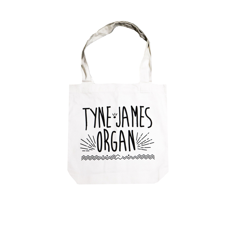 Tyne-James Organ / Logo Cream Canvas Tote Bag