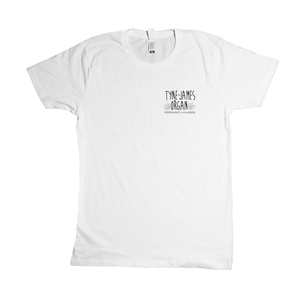 Tyne-James Organ / Logo Natural White T-Shirt