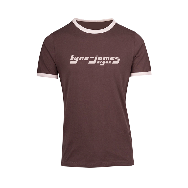 Tyne-James Organ / Retro Ringer Brown/Bone T-Shirt
