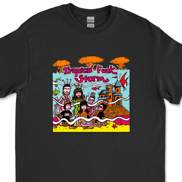 Tropical Fuck Storm / Submersive Behaviour Black T-Shirt