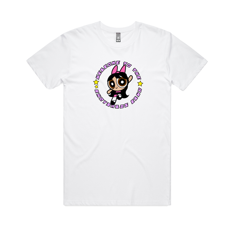 Chrysalis Club (Pink) / White T-Shirt