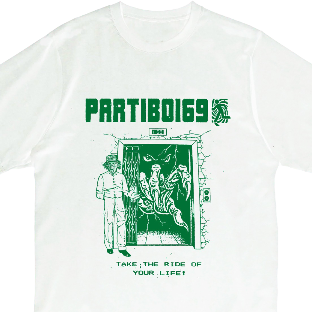 Partiboi69 / Elevator White T-Shirt