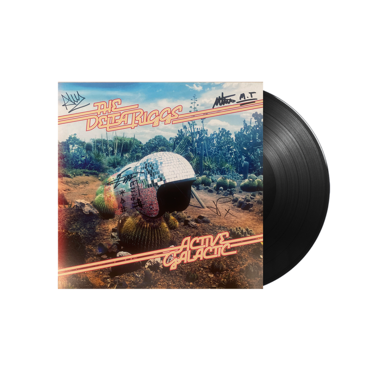 Signed copy of The Delta Riggs / Active Galactic 12" Vinyl