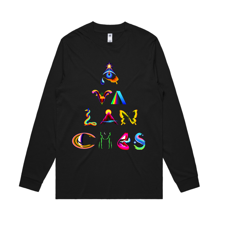 Pyramid / Black Long sleeve T-shirt