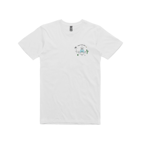 Angus & Julia Stone 'Beach' White T-shirt – sound-merch.com.au