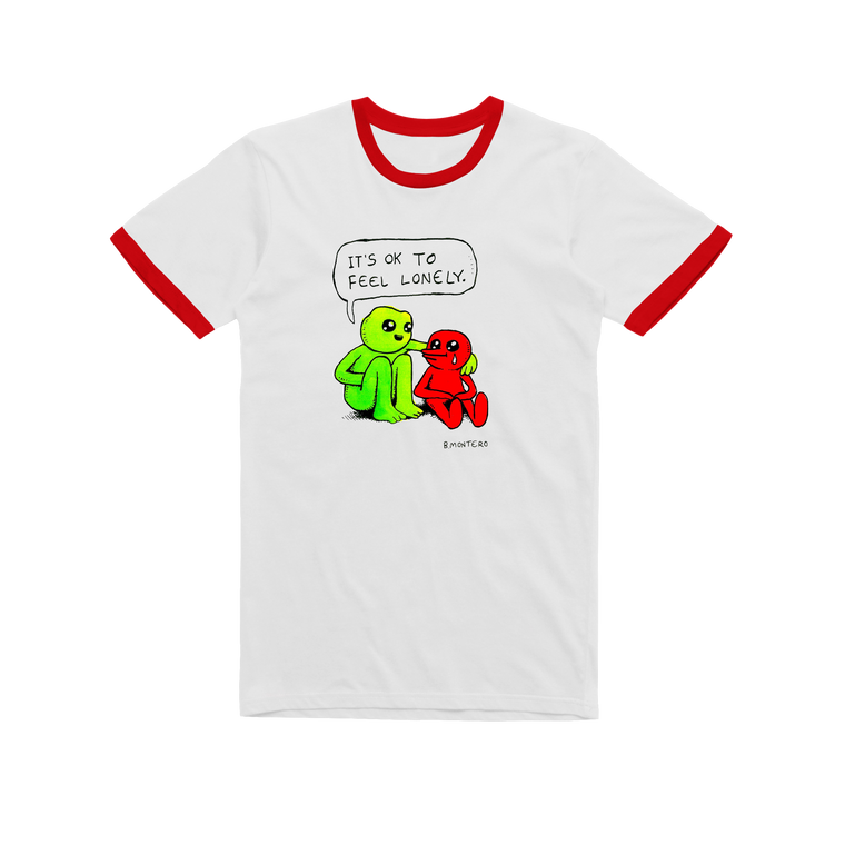 Lonely / Red Ringer T-shirt