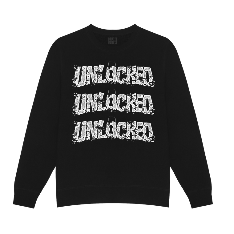 Denzel Curry & Kenny Beats - Unlocked 1.5 Black Crewneck