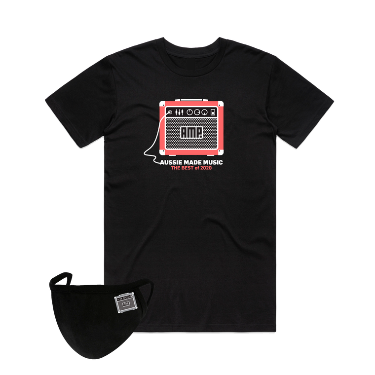 Aussie Made Music / Black T-shirt + Mask