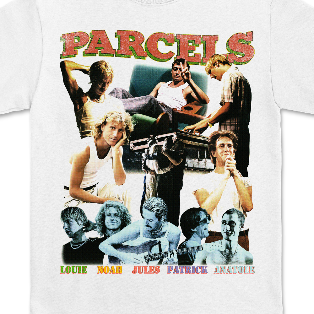 Parcels / Bootleg White T-Shirt
