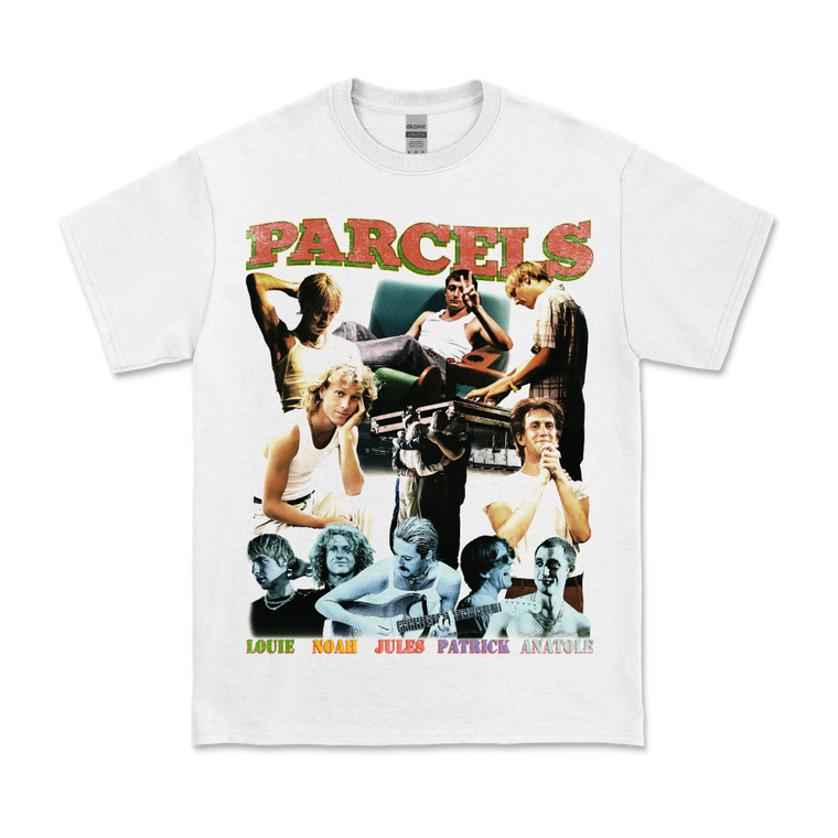 Parcels / Bootleg White T-Shirt