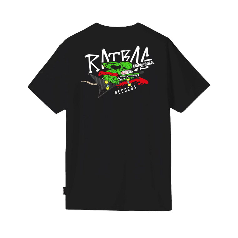 RATBAG X MR SIMPLE / Shred Rat SS Black T-Shirt