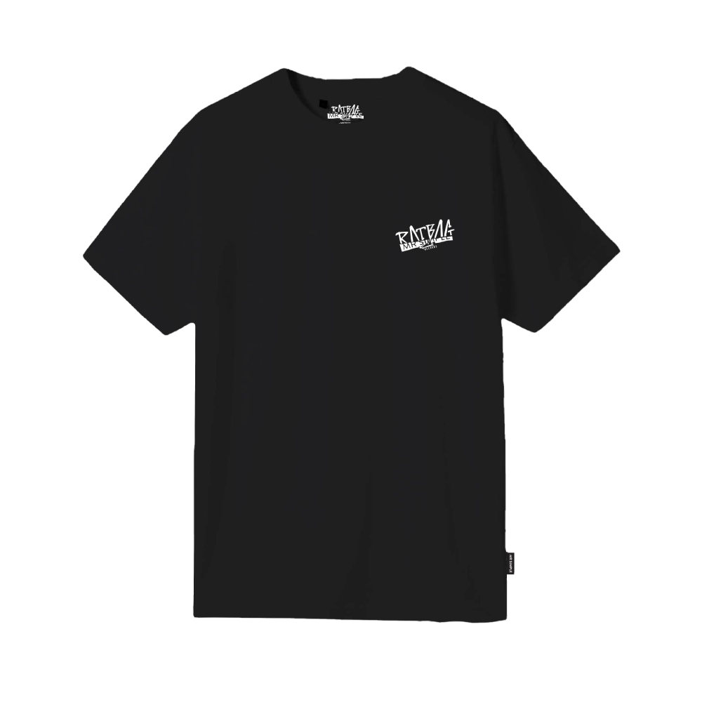 RATBAG X MR SIMPLE / Shred Rat SS Black T-Shirt