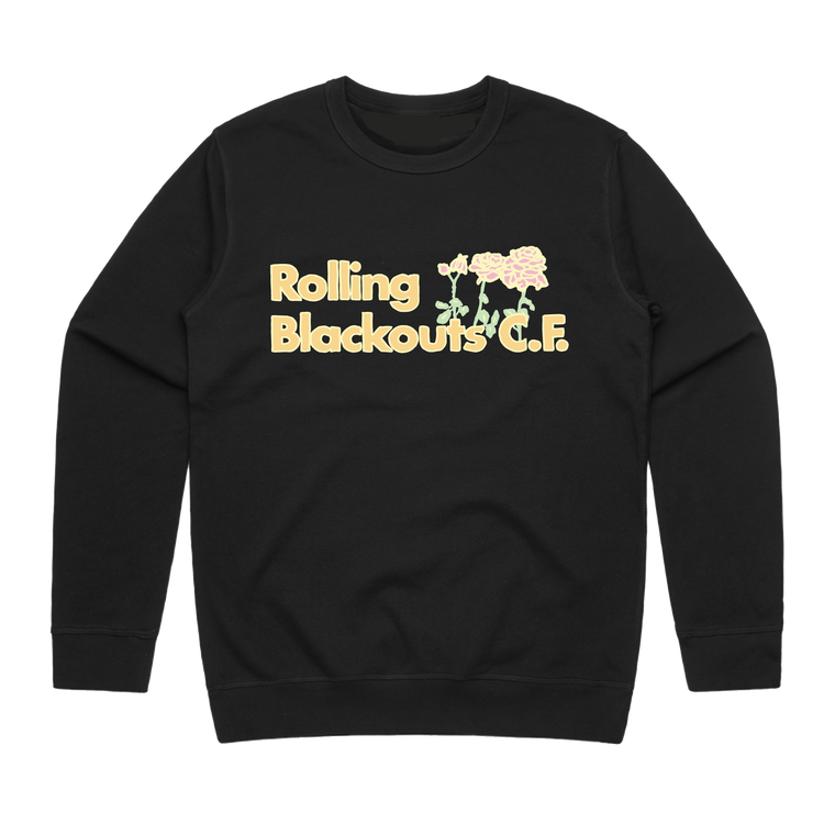 Flower / Black Crew Sweater