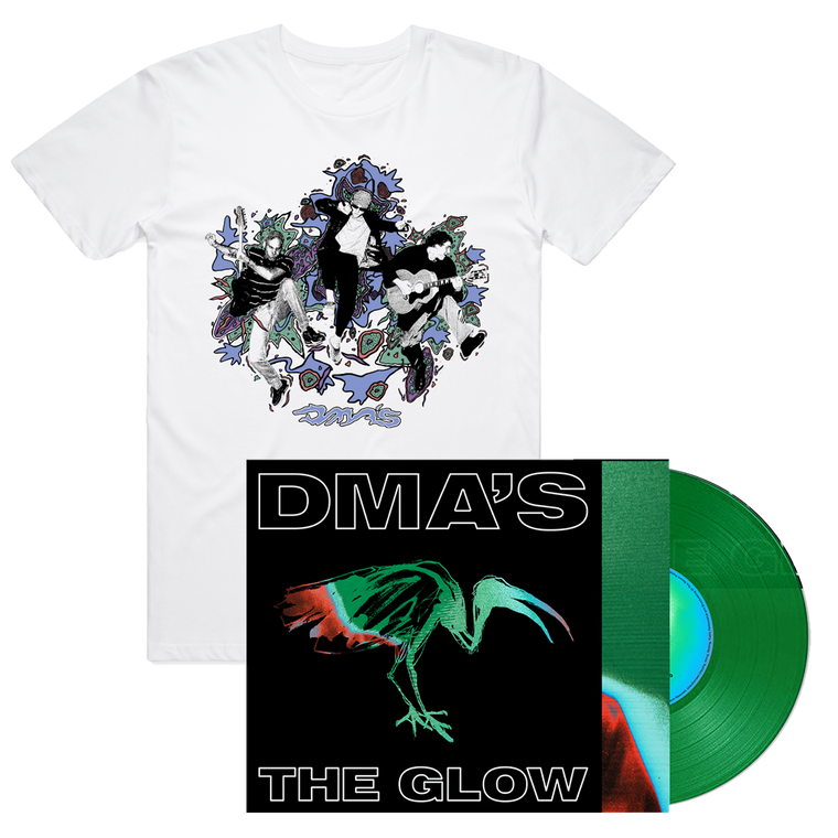 DMA'S / The Glow 12" Translucent Green Vinyl + T-shirt Bundle