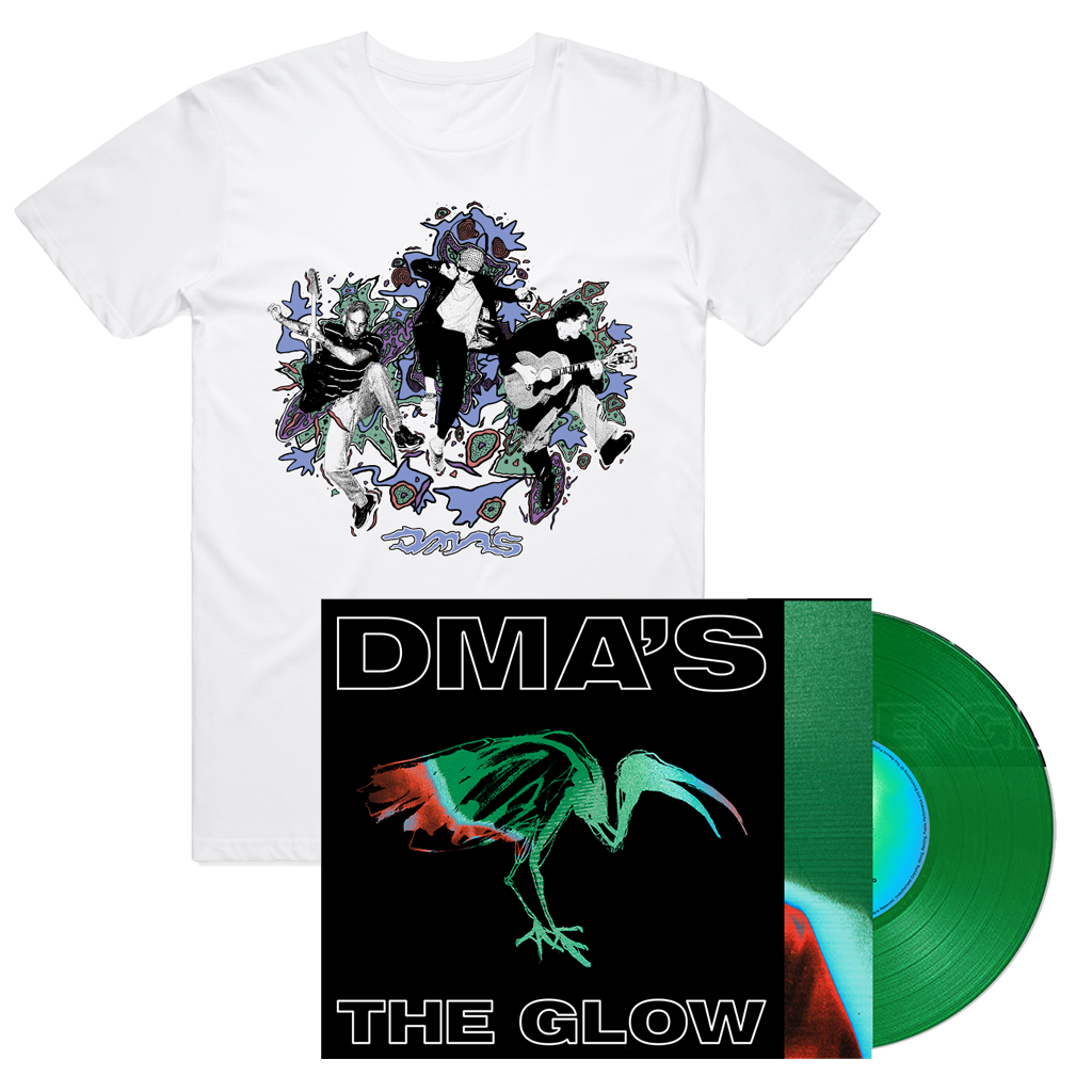 DMA'S / The Glow 12" Translucent Green Vinyl + T-shirt Bundle