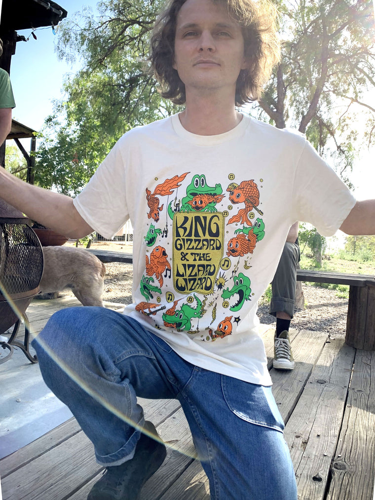 Fishie Hooks / Natural T-Shirt