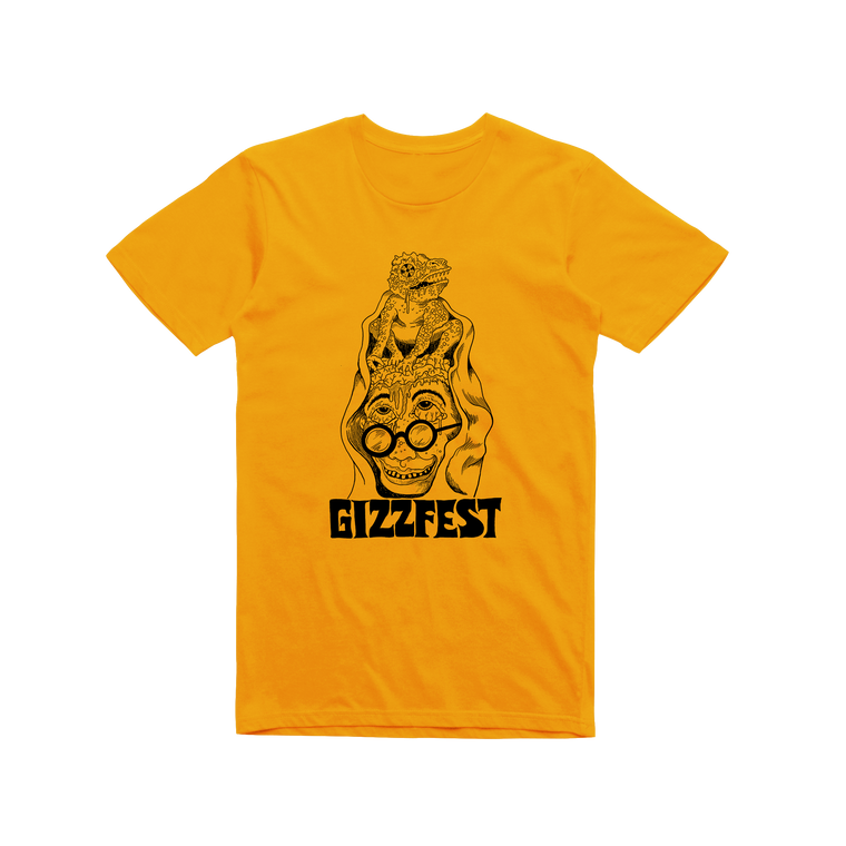 Gizzfest '18 mono / Gold T-shirt