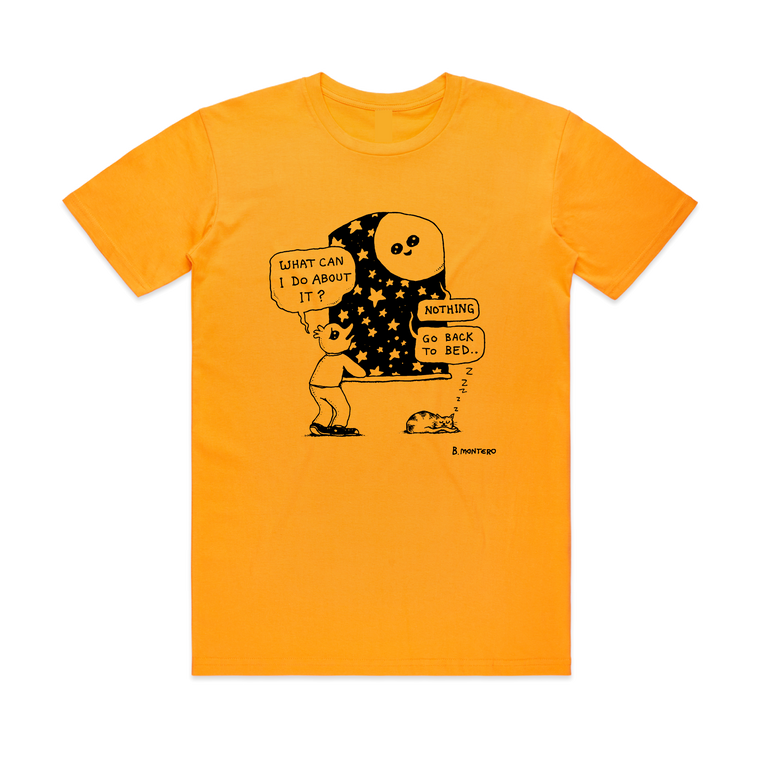 Go Back To Bed / Gold T-shirt