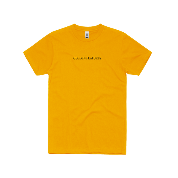 Golden Features 'Logo' T-shirt Gold – sound-merch.com.au