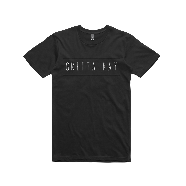 Gretta Ray Logo / Black T-shirt