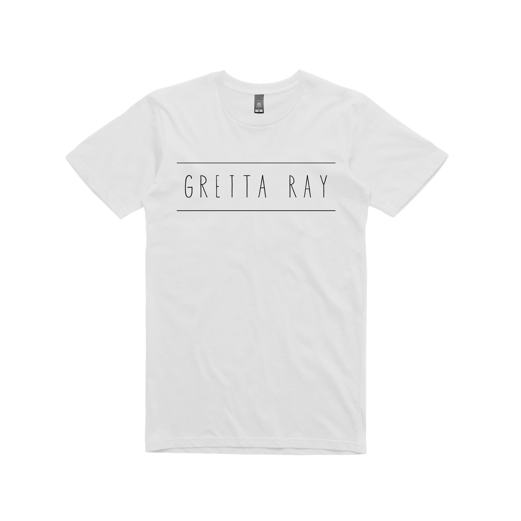 Gretta Ray Logo / White T-shirt