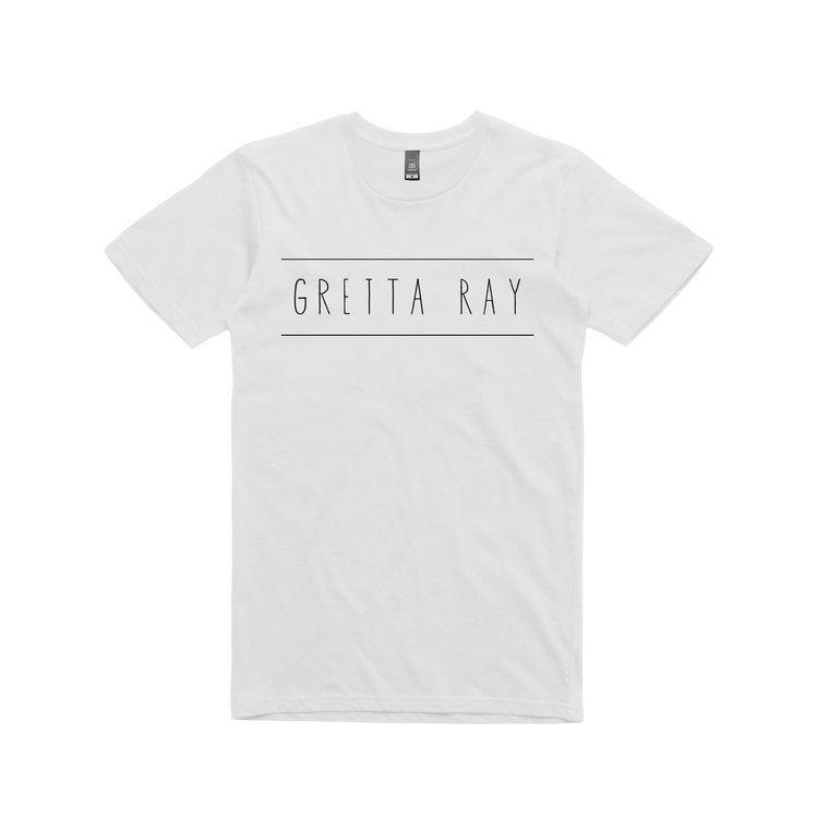 Gretta Ray Logo / White T-shirt