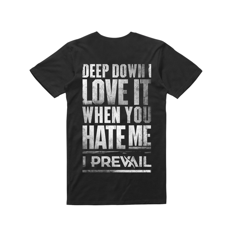 Love Hate / Black T-shirt