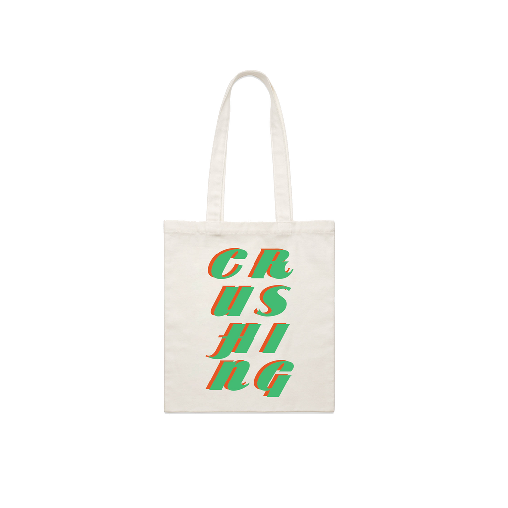 Crushing / White Tote Bag