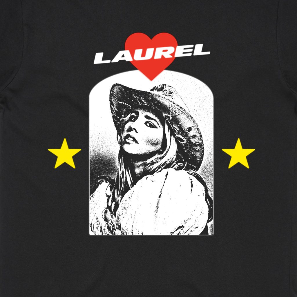 Laurel Star / Black T-Shirt