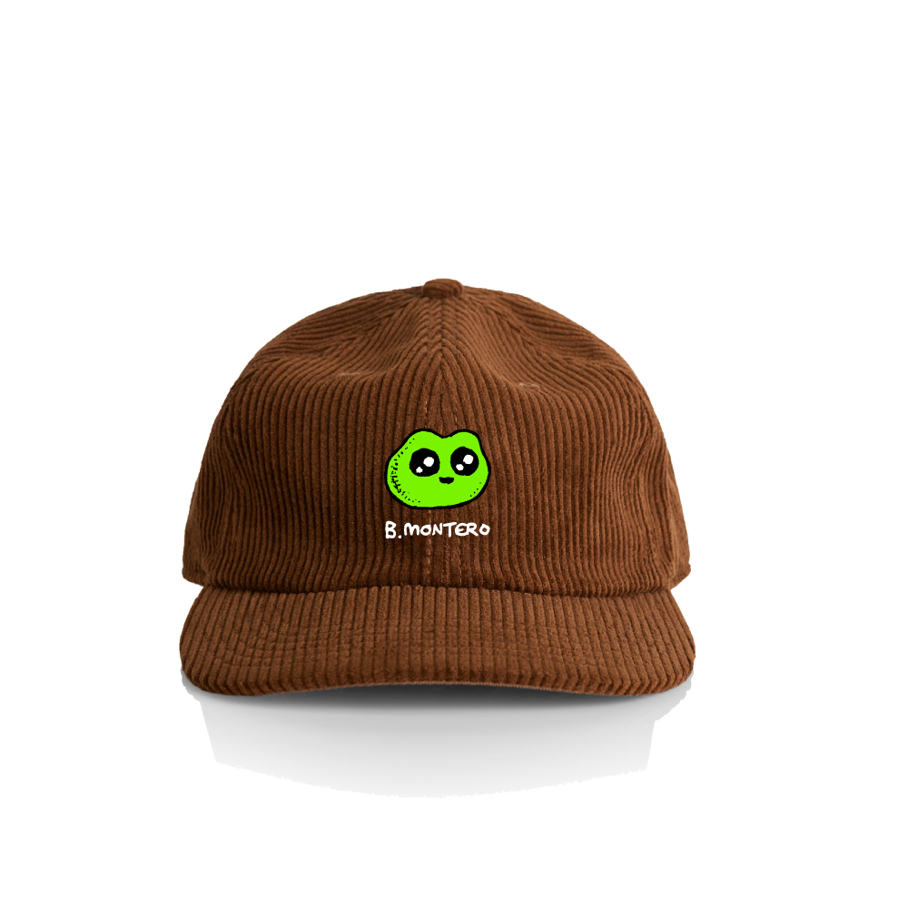 Froggy / Brown Cord Embroidered Cap
